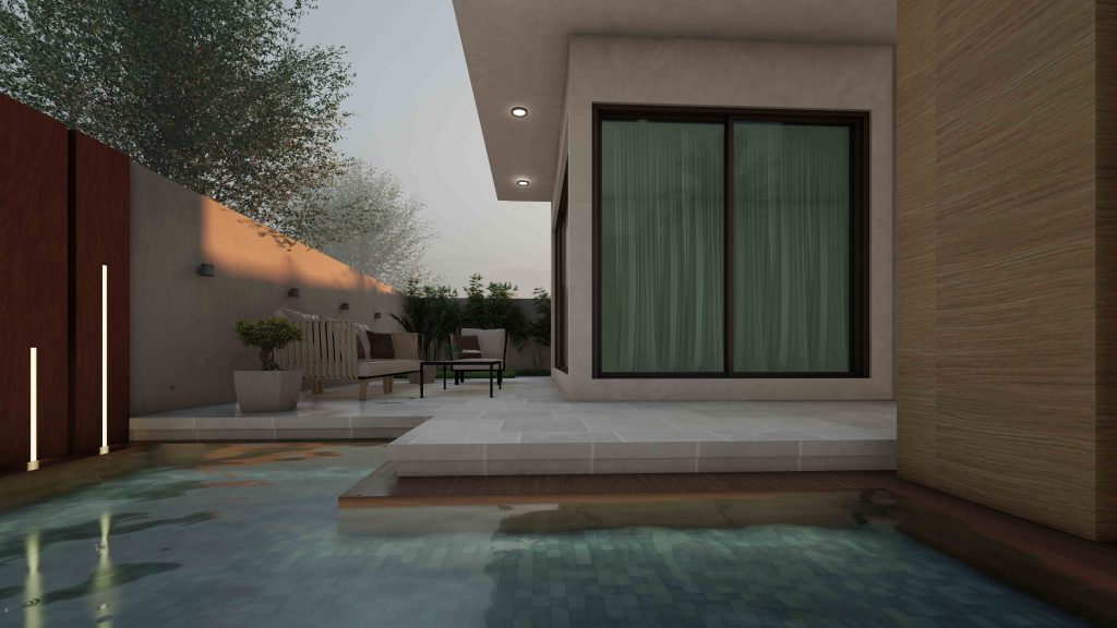 Pool side-evning mood3
